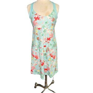 Patagonia M womens blue floral print midi dress